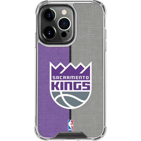 NBA Sacramento Kings Split Canvas iPhone 16 Pro Clear Case